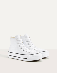 Bershka Botines plataforma CONVERSE CHUCK TAYLOR ALL STAR Mujer 41 Blanco precio