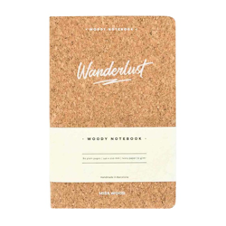 Miss Wood - Cuaderno Corcho Wanderlust A5 Marrón características