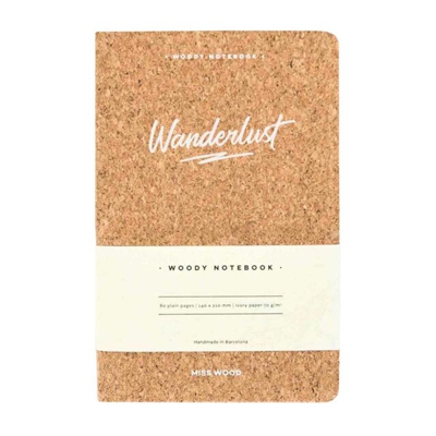 Miss Wood - Cuaderno Corcho Wanderlust A5 Marrón