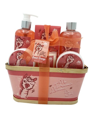 Becasan Nature - Cesta Madera Llama Sweet Orange