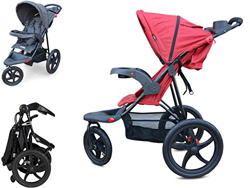 PAPILIOSHOP REBEL Silla de paseo cochecito para niño y bebé 3 ruedas (Rojo) precio