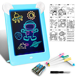 Tableta de Dibujo Pizarra 3D Mágico con Luces LED Educativo Infantil Dibujo & Marco de Fotos Regalos Juguetes para Niños precio