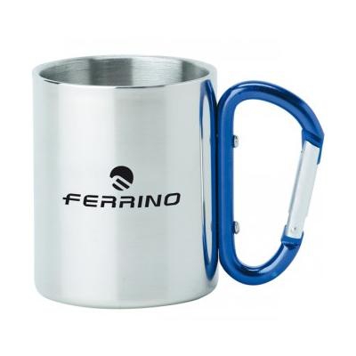 Ferrino Taza de Acero Inox con Mosquetón
