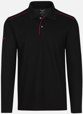 Trigema Poloshirt Longsleeve Organic Cotton (24671) C2C black