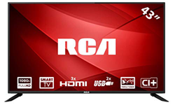 RCA RS43F1: Televisor LED Smart TV de 109 cm (43 Pulgadas) (Full HD, Triple Tuner, HDMI, Ci+, Reproductor de Medios a través de USB 2.0) [Clase energé en oferta