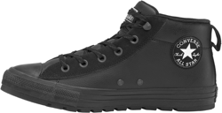 Converse Chuck Taylor All Star Street Leather Mid Top black/black/white en oferta