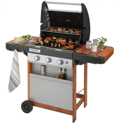 Campingaz Gas BBQ 3 Series Woody LX - 3 quemadores de gas de acero inoxidable precio