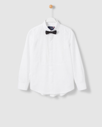 Tizzas - Camisa De Niño Blanca Con Pajarita precio