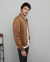 Compra Emidio Tucci - Cazadora De Hombre Camel Con Dos Bolsillos al mejor  precio - Shoptize