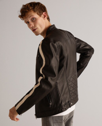 Compra Fórmula Joven - Cazadora Biker De Hombre Gris Oscuro al mejor precio  - Shoptize