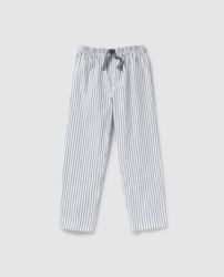 Cotton Juice - Pantalón Pijama De Niño De Rayas Blanco Y Gris precio