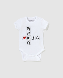 Brotes - Body De Bebés En Blanco Con Print ''Mama Es Mía'' en oferta