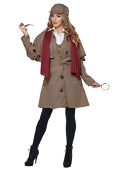 Disfraz detective mujer en oferta