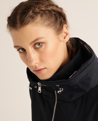 Easy Wear - Parka Básica De Mujer Forro Jersey