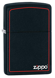 Zippo Logo Mechero, Black Matte, 3.5x1x5.5 cm precio