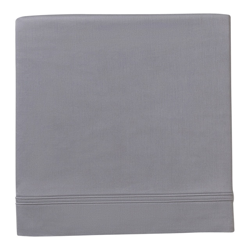 Yves Delorme - Sábana Encimera De Satén Triomphe Gris Cama 90 cm en oferta