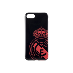 Real Madrid C.F. - Carcasa IPhone 7/8 Fondo Negro Escudo Coral en oferta