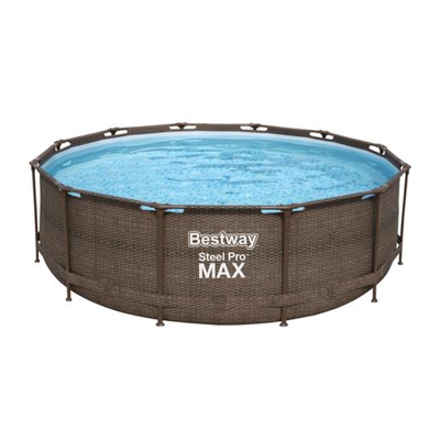 Bestway - Piscina Power Steel Deluxe Ratán 366 x 100 cm