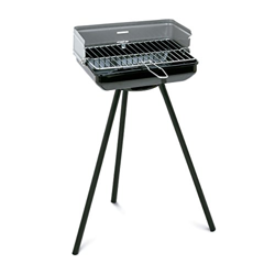 Algon AB06 Barbacoa, 36 x 28 x 60 cm, Color Negro, Altura Regulable en oferta