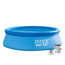 Intex 28112NP Piscina hinchable, con depuradora, 2419 litros en oferta