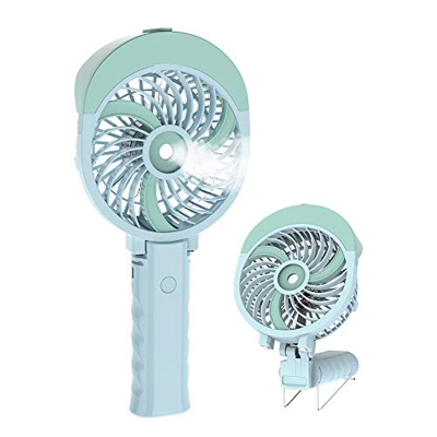 HandFan Ventilador portátil Agua Ventilador de Mano Mini Ventilador eléctrico Personal con batería Recargable/Ventilador de Mano Plegable para Oficina
