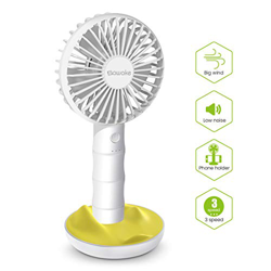 Imagen de SAWAKE Hand Fan, Ventilador Portátil USB con Base, Mini Ventilador Recargable Bamboo Design Fan con 3 Velocidades Ajustables, Ventilador de Mano Adecu al mejor precio SAWAKE Hand Fan, Ventilador Portátil USB con Base, Mini Ventilador Recargable Bamboo Design Fan con 3 Velocidades Ajustables, Ventilador de Mano Adecu precio