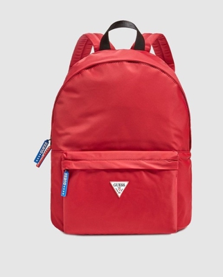 Guess - Mochila De Hombre En Rojo Con Cremallera