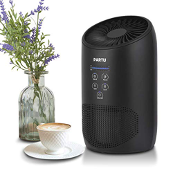 PARTU HEPA Purificador de aire con esponja de fragancia y botón de bloqueo, limpiador de aire para el hogar contra la alergia, polvo, polen, caspa de  en oferta