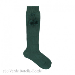 Calcetín Alto Canalé Borlas Condor. 780-verde Botella 2 precio