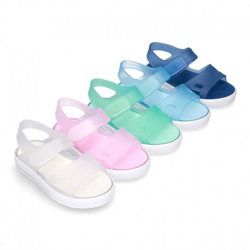 Cangrejera Tipo Sandalia Con Velcro Y Suela Tipo Tenis. 25 Rosa características