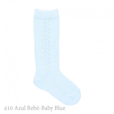 Calcetín Alto Bebé Calado Lateral Condor. 410-azul Bebé 2