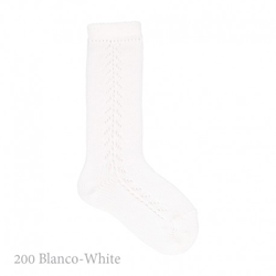 Calcetín Alto Bebé Calado Lateral Condor. 200-blanco 4 precio