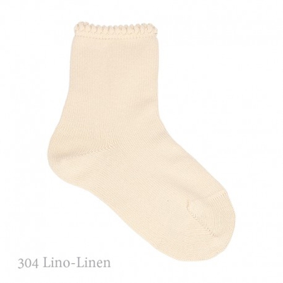 Calcetín Corto Con Puño Labrado Condor. 304-lino 00