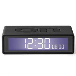 Reloj despertador Lexon Flip Travel Gris en oferta