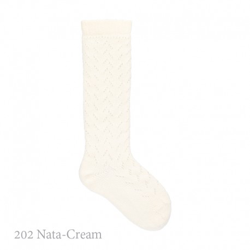 Calcetín Alto Calado Crochet Condor. 202-nata 00 precio