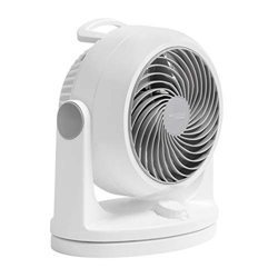 Iris Ohyama, ventilador silencioso con oscilación - Woozoo - HD18, plástico blanco, 34 W, 23m², 29 x 19 x 31 cm características