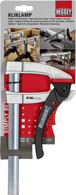 KliKlamp Abrazadera de barra 16 cm Acero inoxidable, Negro, Rojo, Gato