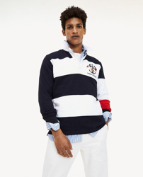 Tommy Hilfiger - Polo De Regular Bicolor De Manga Larga a un precio más barato - Shoptize