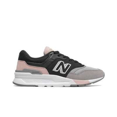 New Balance - Zapatillas De Mujer De Serraje 997 H De Color Negro Con Cordones