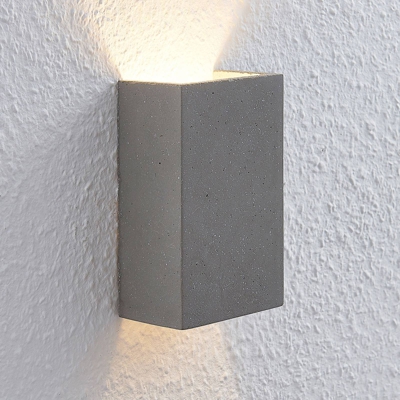 Lindby Albin aplique LED de hormigón