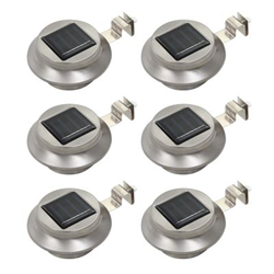 Lámparas solares LED de exterior 6 uds redondas 12 cm blanco - VIDAXL características