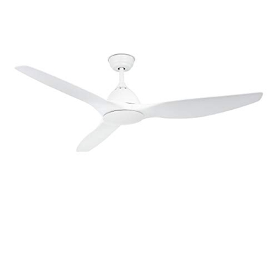 IKOHS UPWIND Sail - Ventilador de Techo con Mando a Distancia, 3 Aspas, Potencia de 90W, Material del Cuerpo Aluminio, 163 cm de Diametro, 3 Velocidad