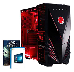 VIBOX Warrior 4XSW Gaming PC Ordenador de sobremesa con War Thunder Cupón de Juego, Windows 10 Pro OS (4,1GHz AMD FX 6-Core Procesador, Nvidia GeForce características