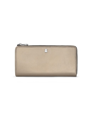 Tous - Cartera Grande De Mujer Dorp En Dorado Con Cremallera