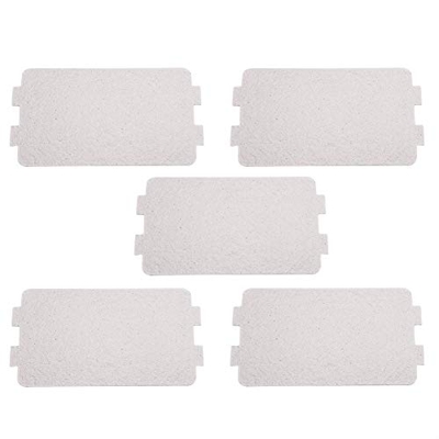 5Pcs Horno Microondas Mica Hoja Plate, Microondas Guía De Ondas De La Cubierta De Repuesto Reparación De Accesorios, Ideal para Cocina Microondas (Sol