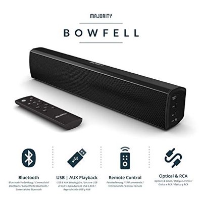 Majority Bowfell Barra de Sonido Compacta Negro