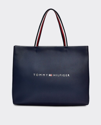 Tommy Hilfiger - Shopping En Azul Marino Con Estampado De La Marca