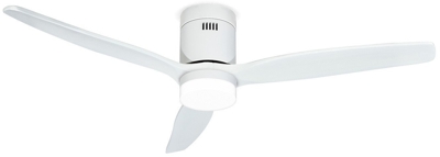 LIGHTCALM WHITE - Ventilador de Techo 40W DC Reverse con Luz - IKOHS