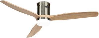 LIGHTCALM NICKEL - Ventilador de Techo 40W DC Reverse con Luz - IKOHS