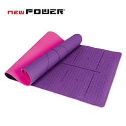 NEWPOWER-Esterilla Yoga Antideslizante Ecológica, Fabricada en TPE, Más Larga(183cm), Más Ancha (61cm) y Más Gruesa (6mm) características